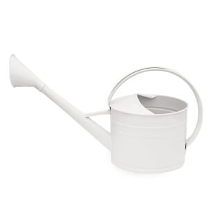 Oval, galvanisded watering can 8l with sprinkler