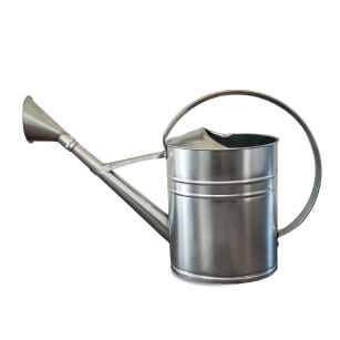 Oval,  galvanisded watering can 12l with sprinkler