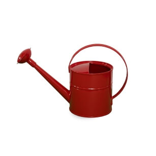 Red watering can 2l with sprinkler